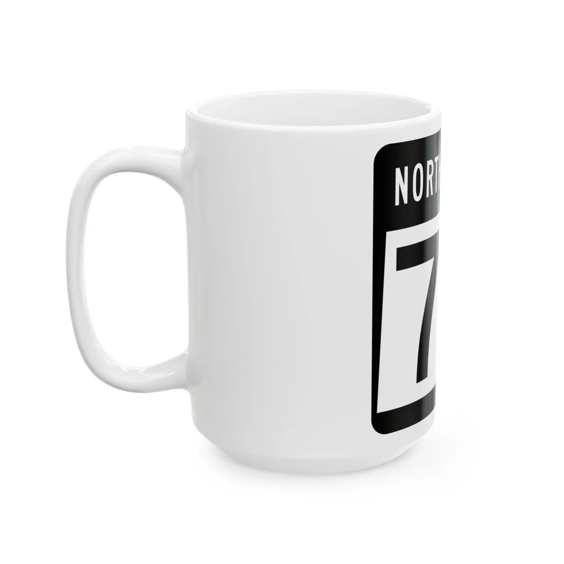 ND-73 2015 (North Dakota) (Road Sign) White Coffee Mug - Go Mug Yourself