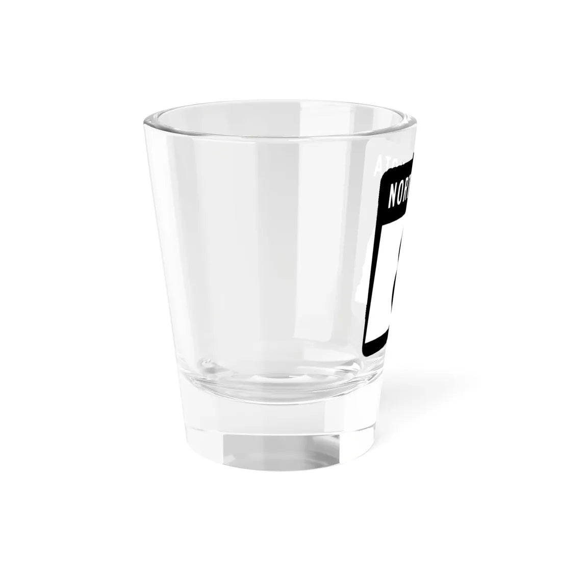 ND-8 2015 (North Dakota) (Road Sign) Shot Glass 1.5oz - Go Mug Yourself