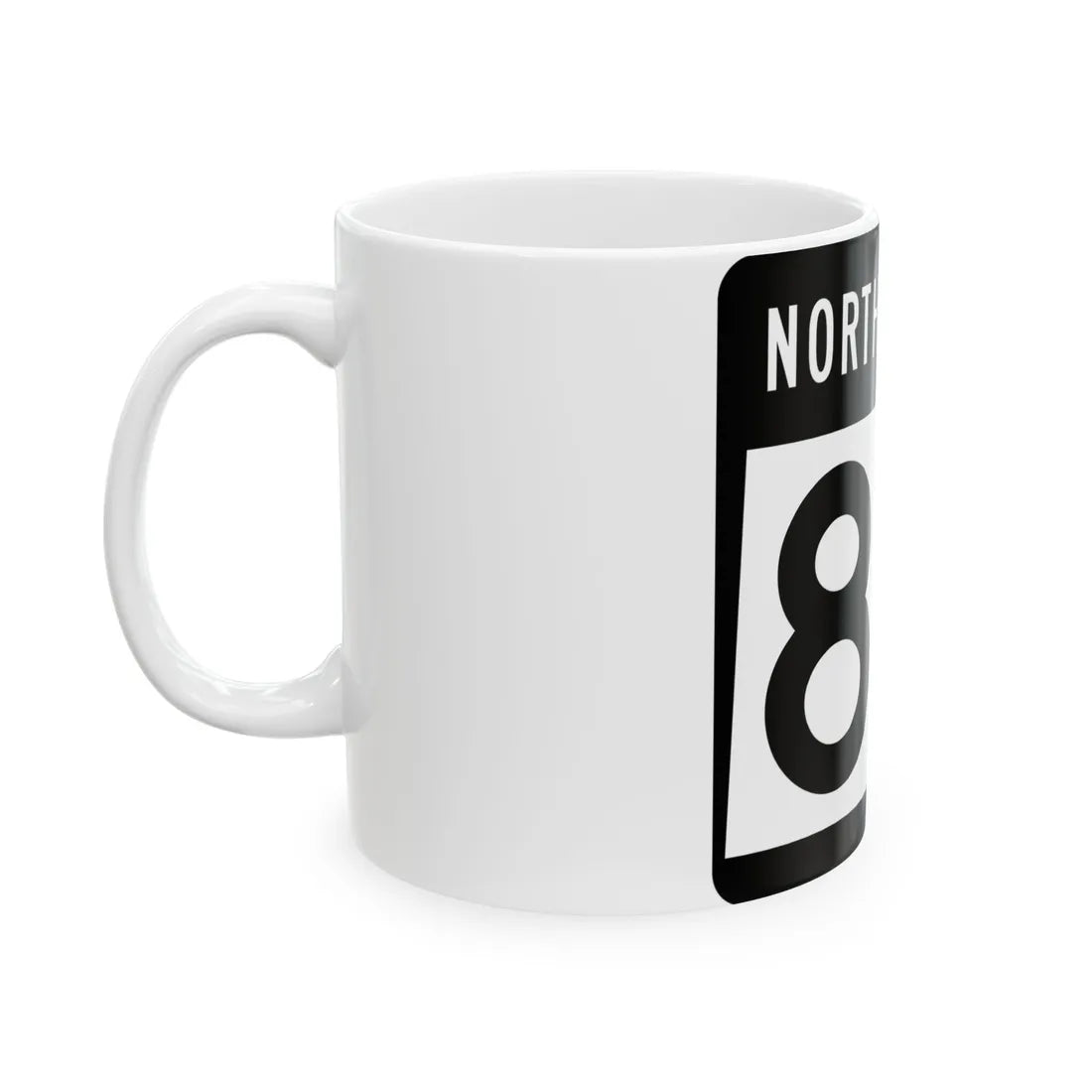 ND-89 2015 (North Dakota) (Road Sign) White Coffee Mug - Go Mug Yourself
