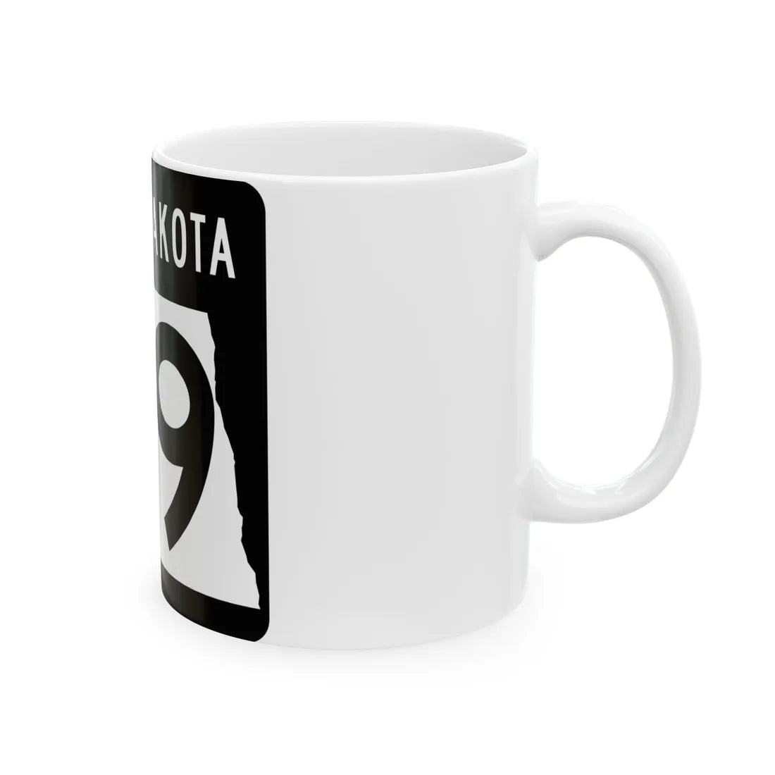 ND-89 2015 (North Dakota) (Road Sign) White Coffee Mug - Go Mug Yourself