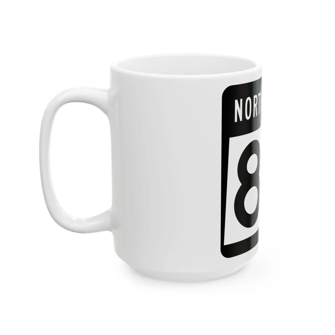 ND-89 2015 (North Dakota) (Road Sign) White Coffee Mug - Go Mug Yourself