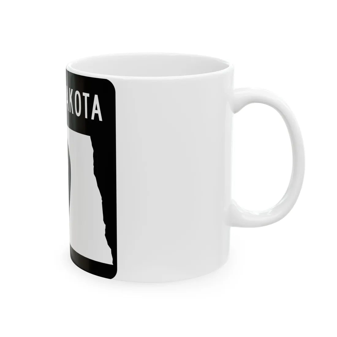 ND-9 2015 (North Dakota) (Road Sign) White Coffee Mug - Go Mug Yourself