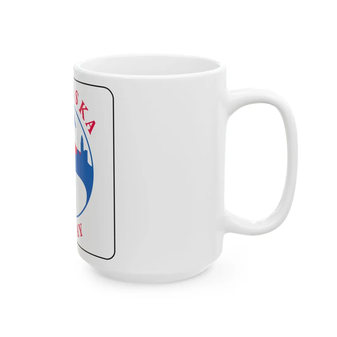Nebraska Byway Sign M1-11 (Nebraska) (Road Sign) White Coffee Mug - Go Mug Yourself