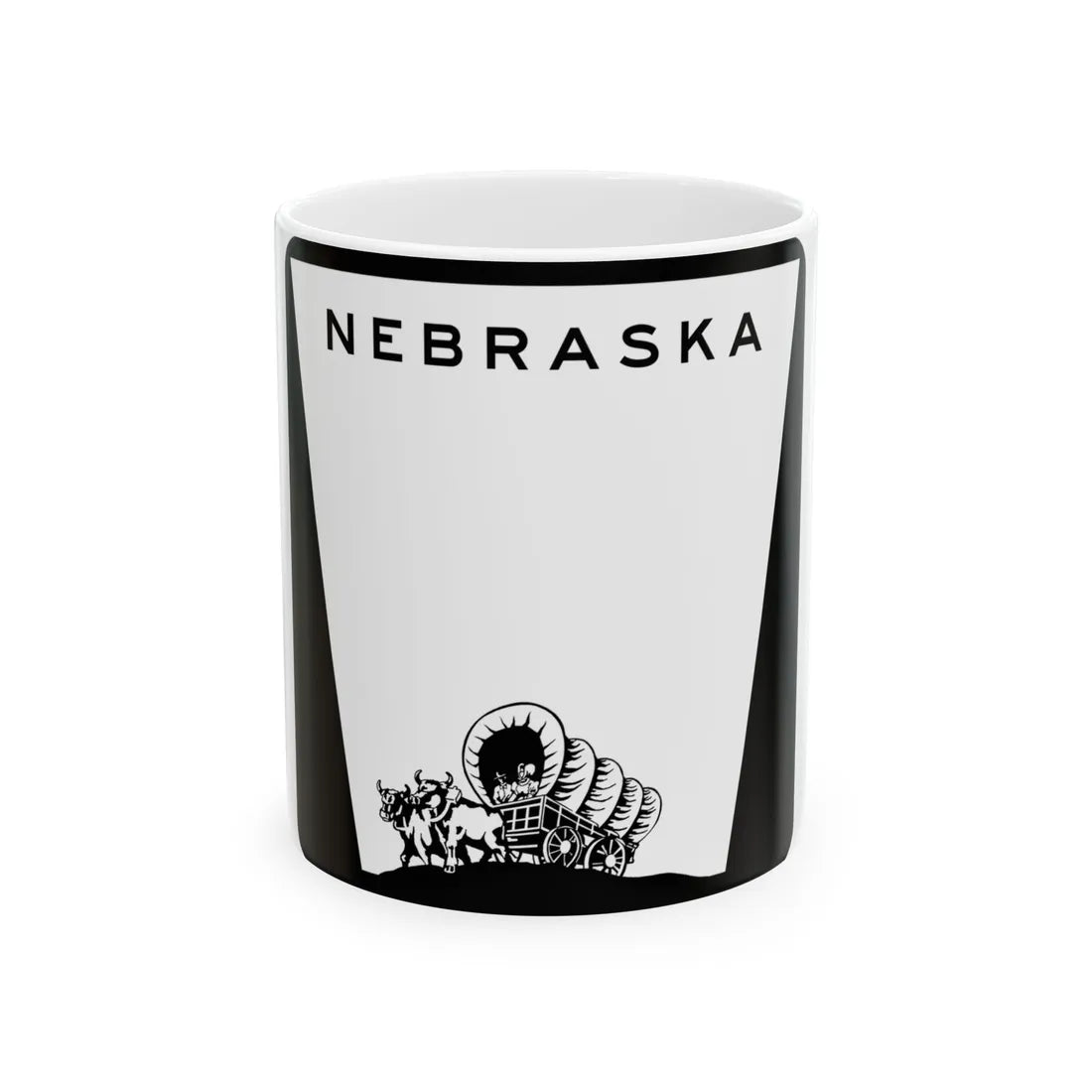 Nebraska state highway marker (Nebraska) (Road Sign) White Coffee Mug 11oz - Go Mug Yourself