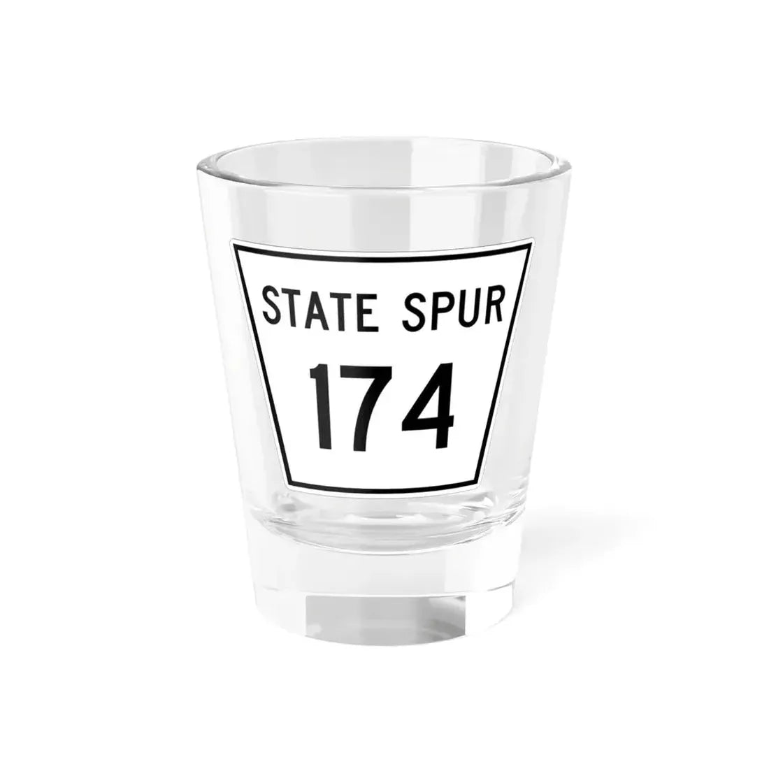 Nebraska State Spur 174 (Nebraska) (Road Sign) Shot Glass 1.5oz 1.5oz - Go Mug Yourself