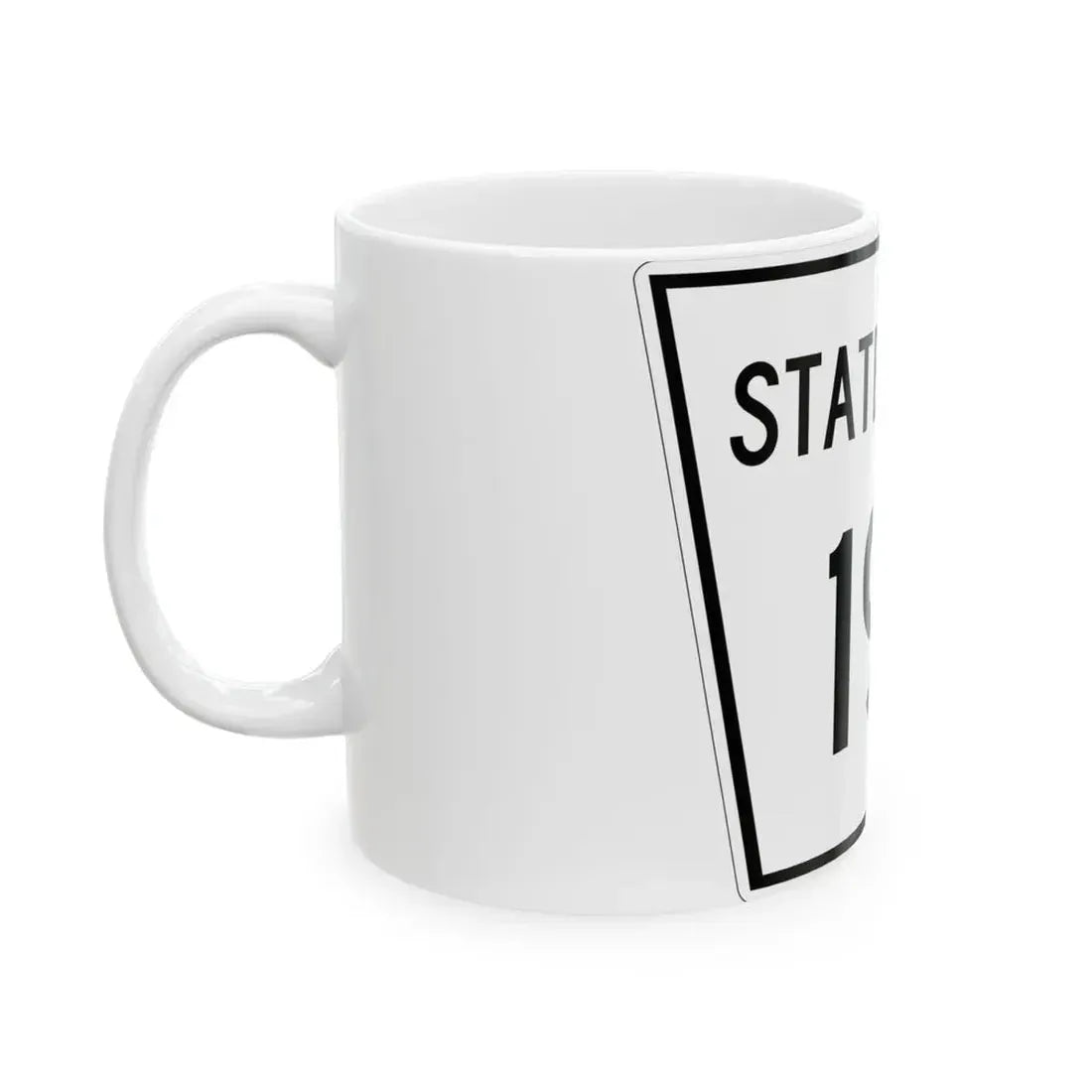 Nebraska State Spur 192 (Nebraska) (Road Sign) White Coffee Mug - Go Mug Yourself