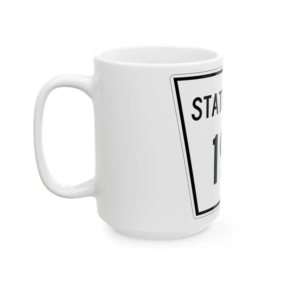 Nebraska State Spur 192 (Nebraska) (Road Sign) White Coffee Mug - Go Mug Yourself