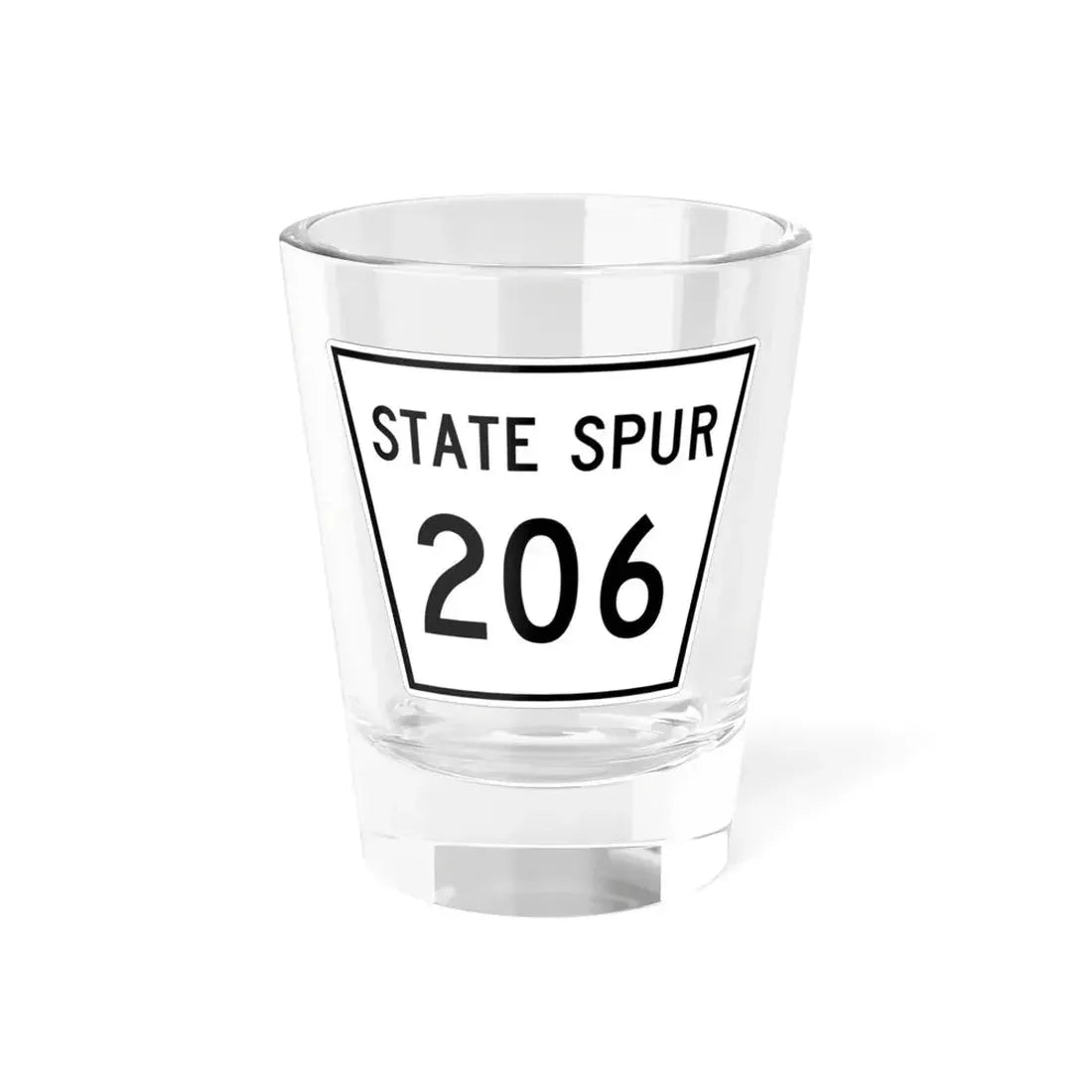 Nebraska State Spur 206 (Nebraska) (Road Sign) Shot Glass 1.5oz 1.5oz - Go Mug Yourself
