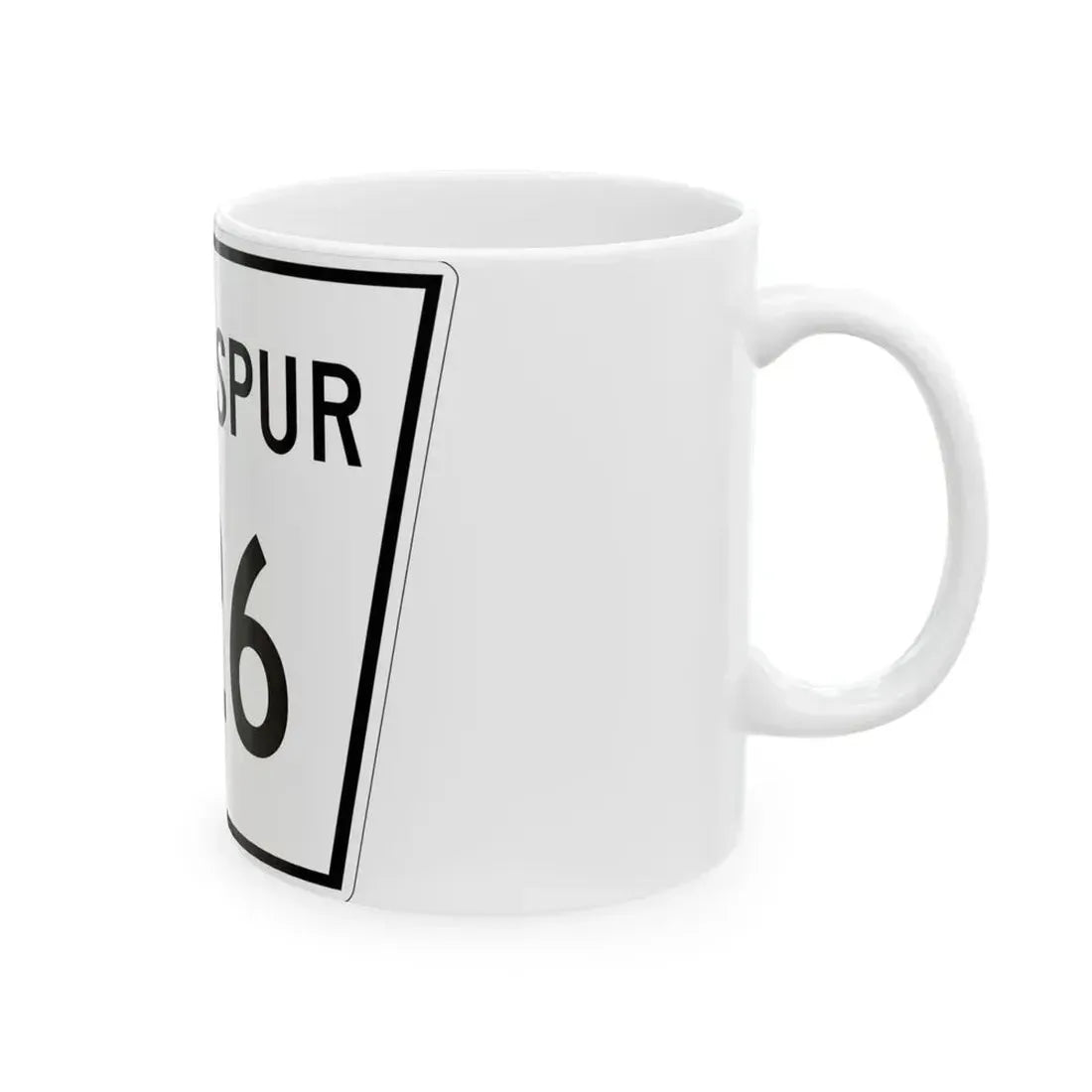 Nebraska State Spur 226 (Nebraska) (Road Sign) White Coffee Mug - Go Mug Yourself