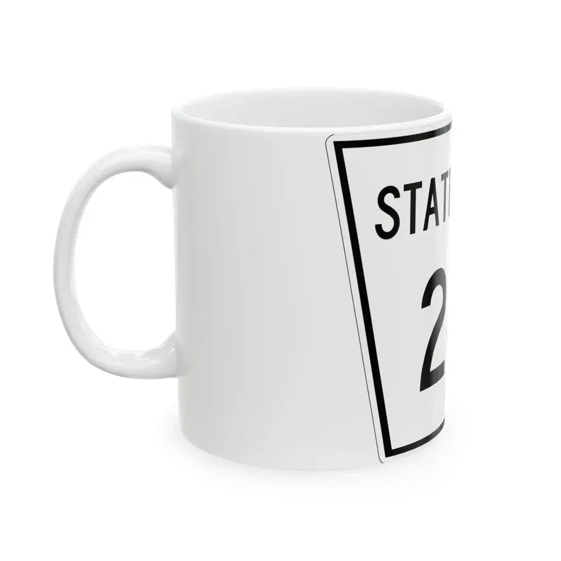 Nebraska State Spur 241 (Nebraska) (Road Sign) White Coffee Mug - Go Mug Yourself