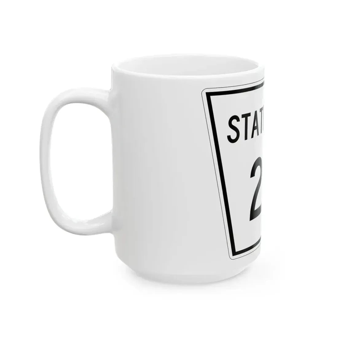 Nebraska State Spur 241 (Nebraska) (Road Sign) White Coffee Mug - Go Mug Yourself