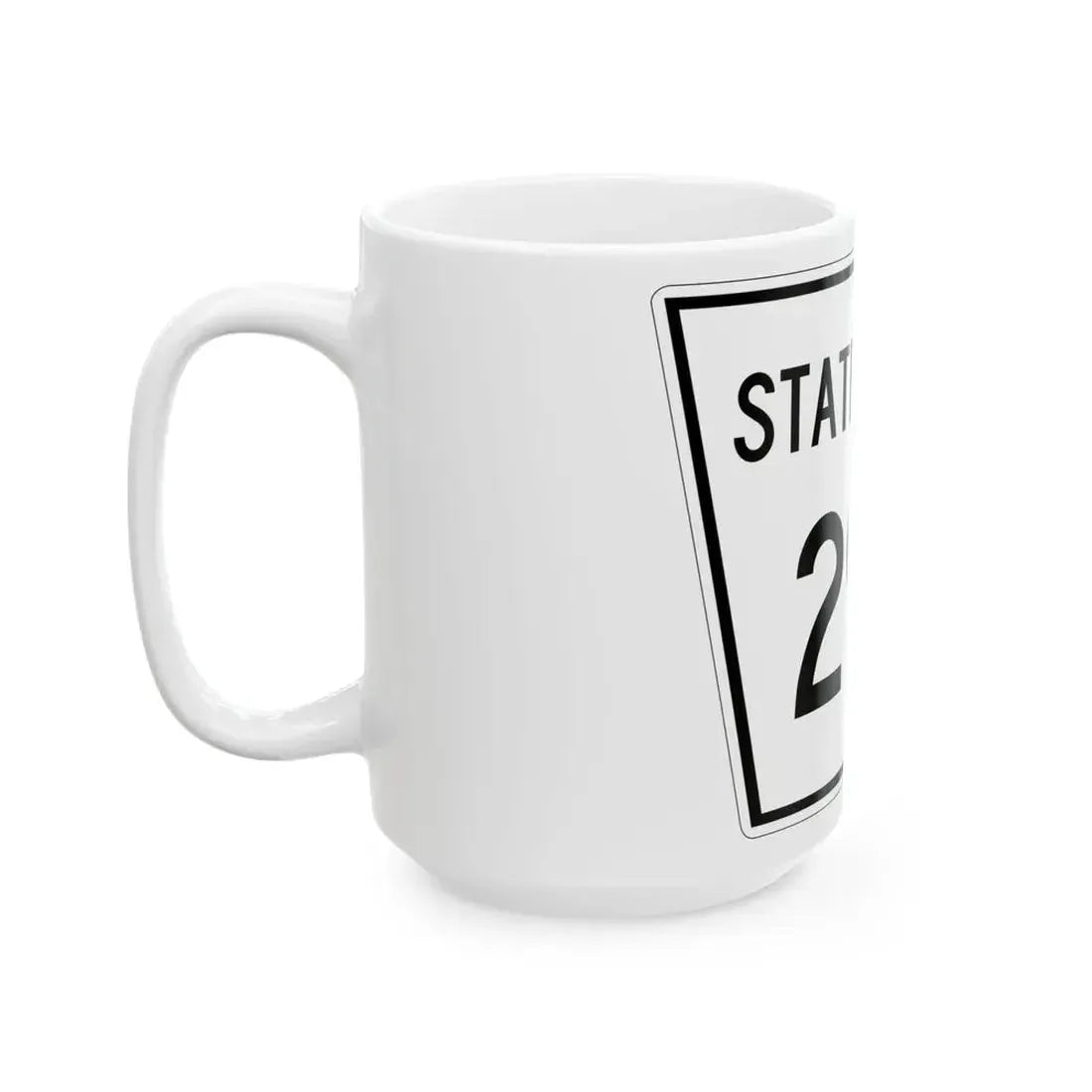 Nebraska State Spur 292 (Nebraska) (Road Sign) White Coffee Mug - Go Mug Yourself