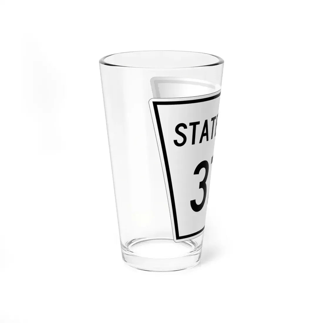Nebraska State Spur 377 (Nebraska) (Road Sign) Pint Glss 16oz - Go Mug Yourself