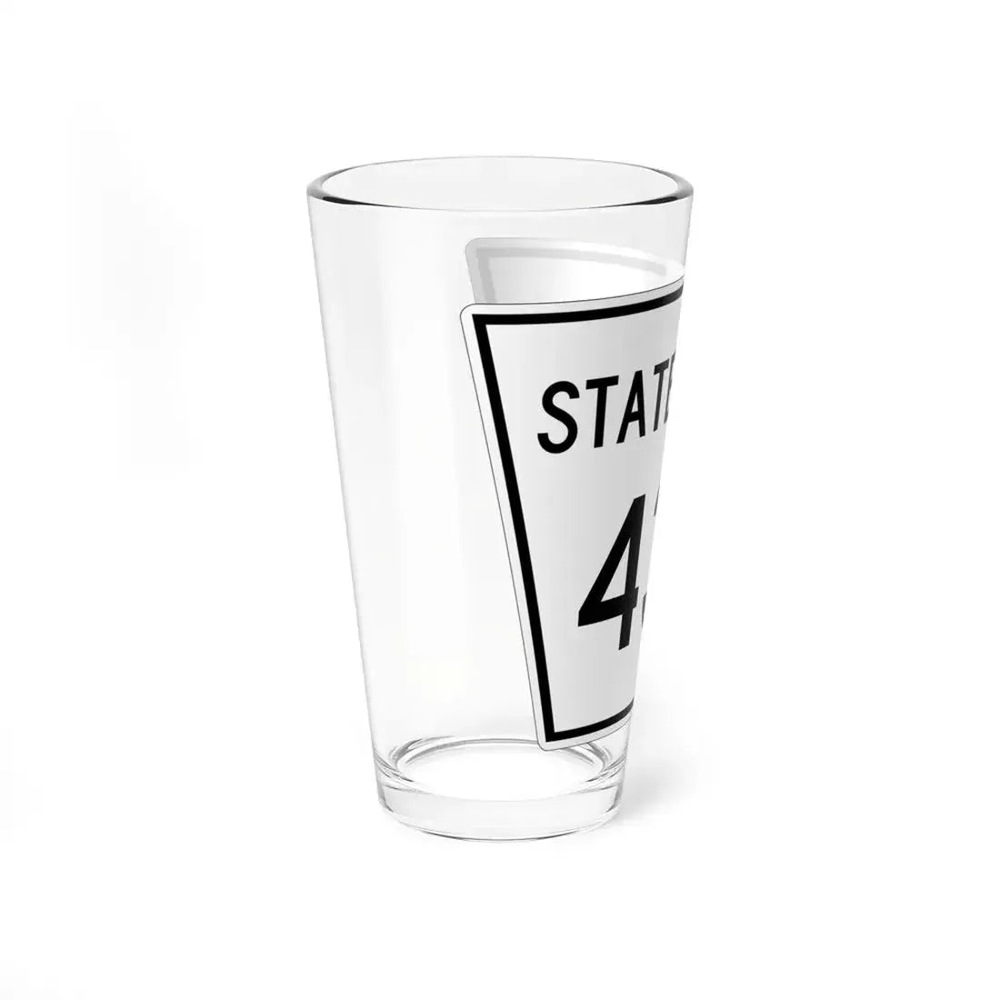 Nebraska State Spur 434 (Nebraska) (Road Sign) Pint Glss 16oz - Go Mug Yourself