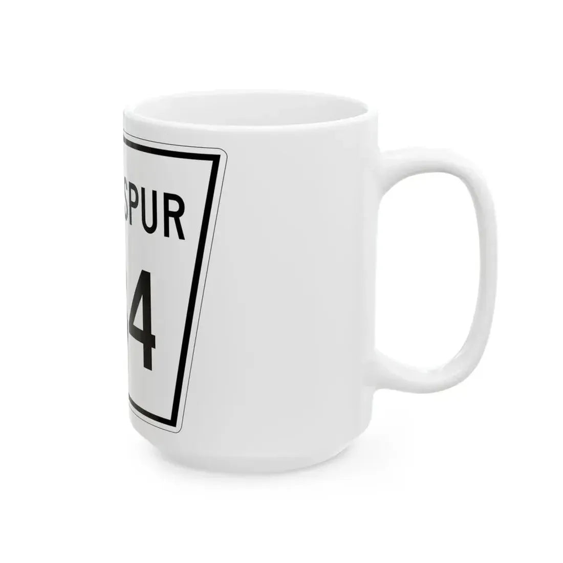 Nebraska State Spur 434 (Nebraska) (Road Sign) White Coffee Mug - Go Mug Yourself