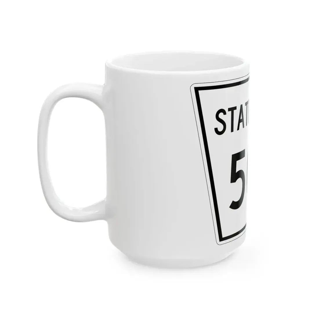 Nebraska State Spur 506 (Nebraska) (Road Sign) White Coffee Mug - Go Mug Yourself