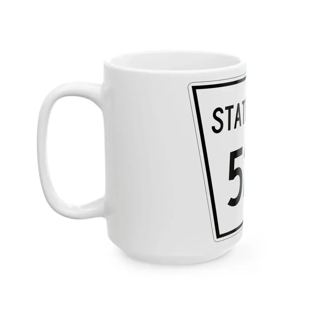 Nebraska State Spur 520 (Nebraska) (Road Sign) White Coffee Mug - Go Mug Yourself