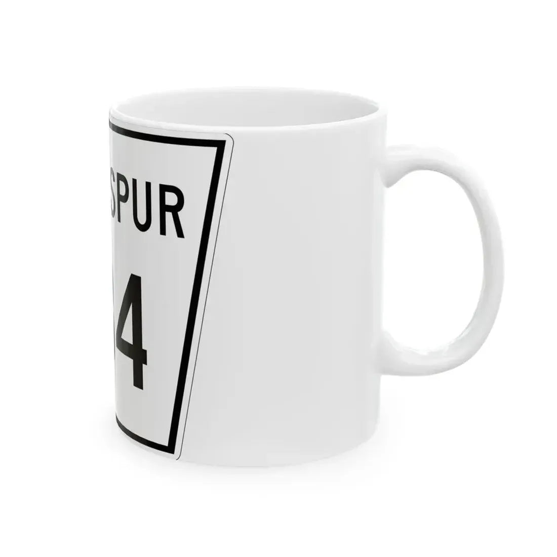 Nebraska State Spur 534 (Nebraska) (Road Sign) White Coffee Mug - Go Mug Yourself