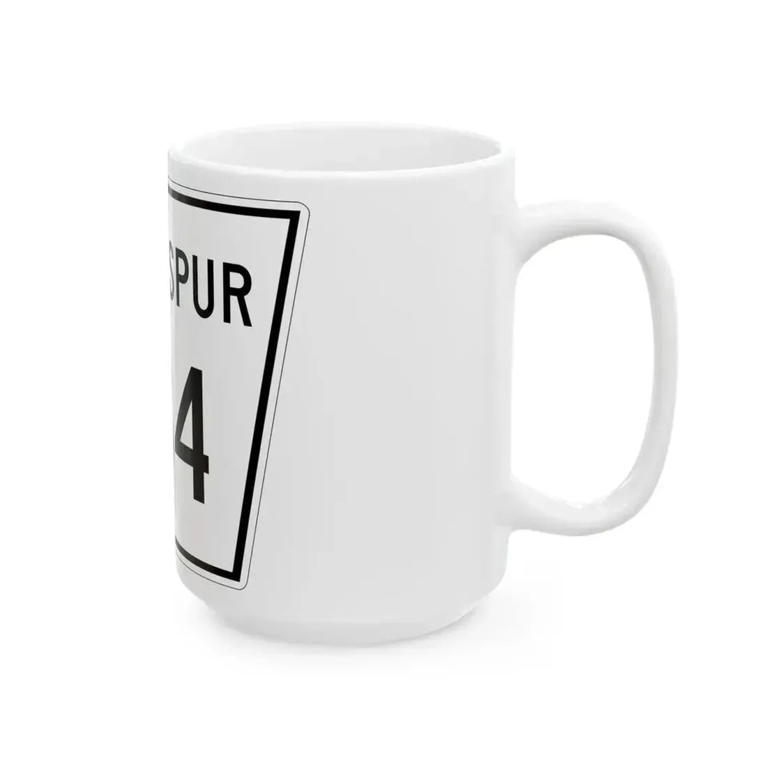 Nebraska State Spur 534 (Nebraska) (Road Sign) White Coffee Mug - Go Mug Yourself
