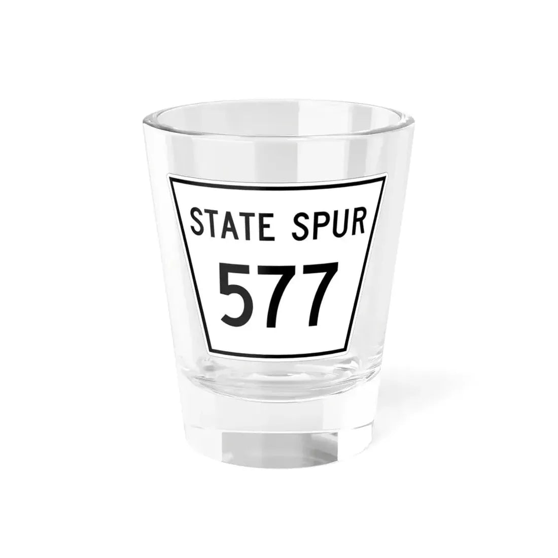 Nebraska State Spur 577 (Nebraska) (Road Sign) Shot Glass 1.5oz 1.5oz - Go Mug Yourself