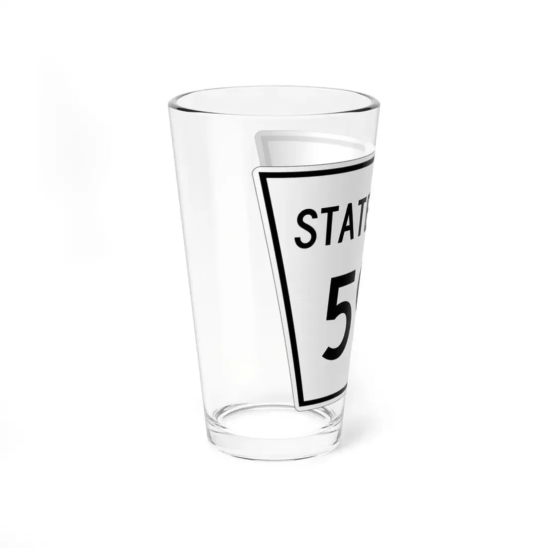 Nebraska State Spur 592 (Nebraska) (Road Sign) Pint Glss 16oz - Go Mug Yourself