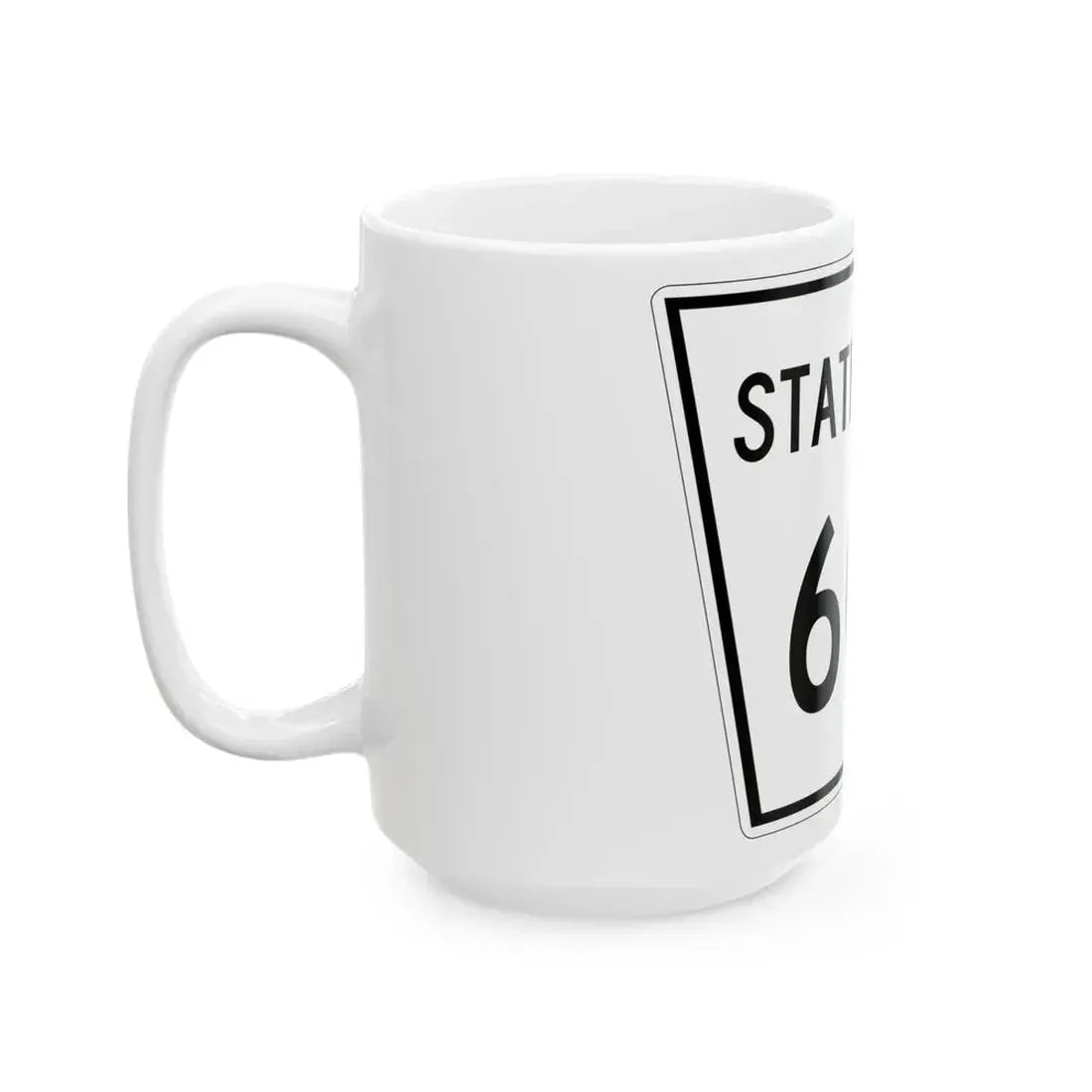 Nebraska State Spur 602 (Nebraska) (Road Sign) White Coffee Mug - Go Mug Yourself
