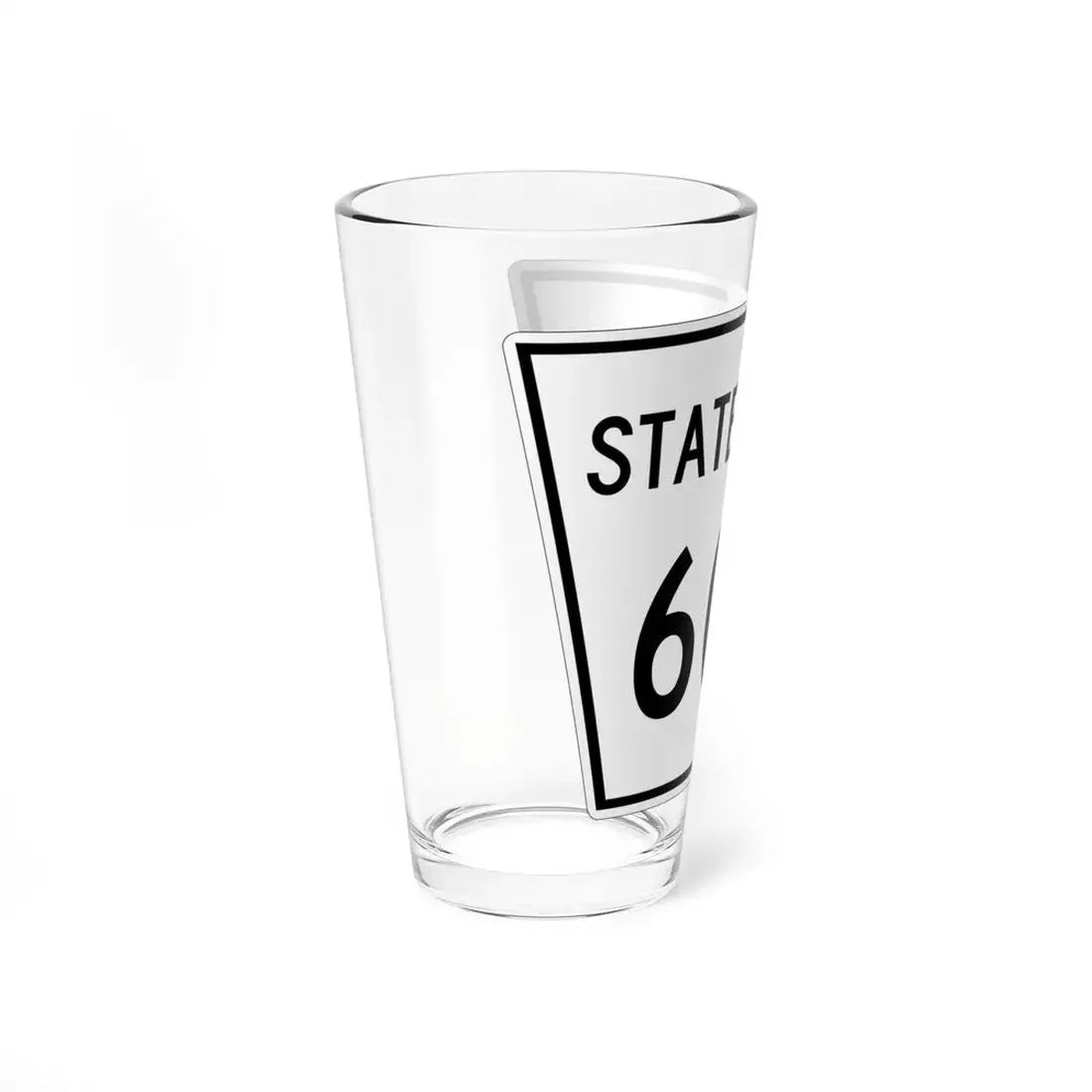 Nebraska State Spur 606 (Nebraska) (Road Sign) Pint Glss 16oz - Go Mug Yourself