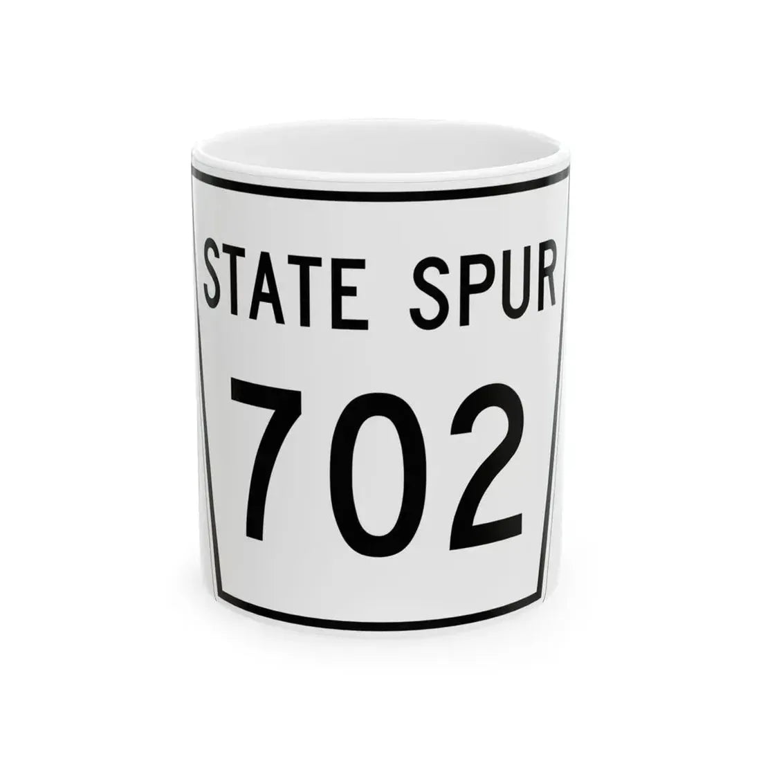 Nebraska State Spur 702 (Nebraska) (Road Sign) White Coffee Mug 11oz - Go Mug Yourself