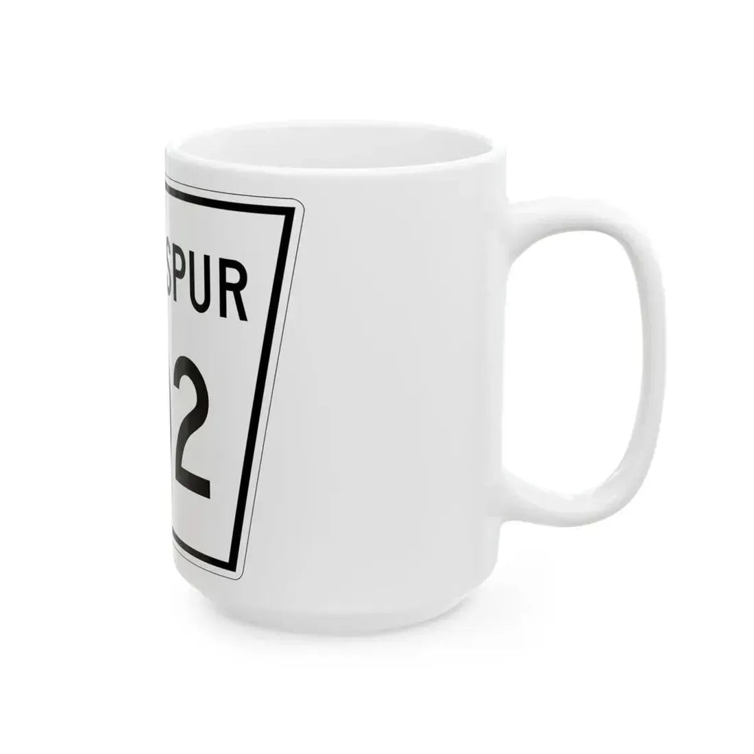 Nebraska State Spur 702 (Nebraska) (Road Sign) White Coffee Mug - Go Mug Yourself