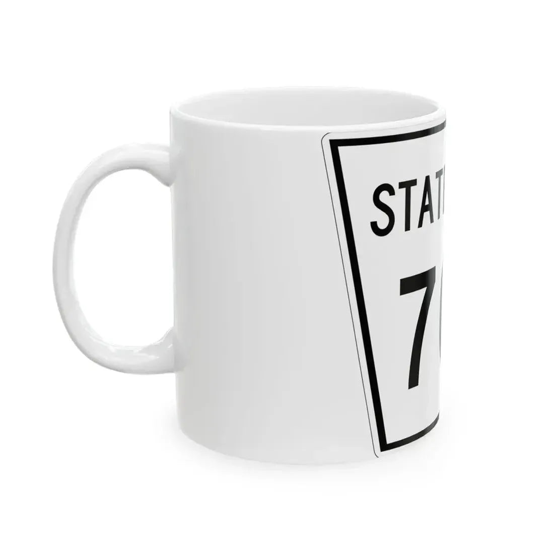Nebraska State Spur 706 (Nebraska) (Road Sign) White Coffee Mug - Go Mug Yourself