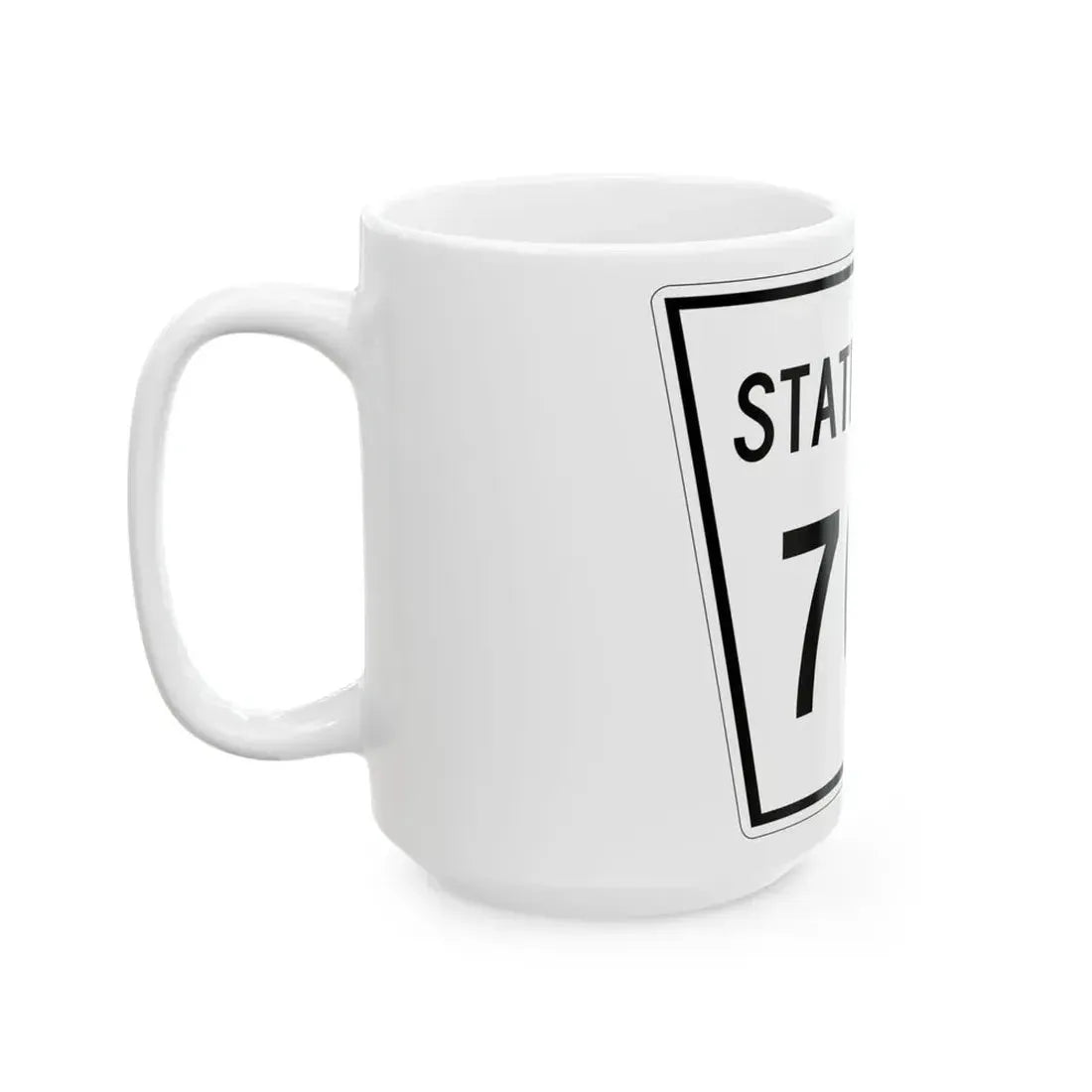 Nebraska State Spur 706 (Nebraska) (Road Sign) White Coffee Mug - Go Mug Yourself
