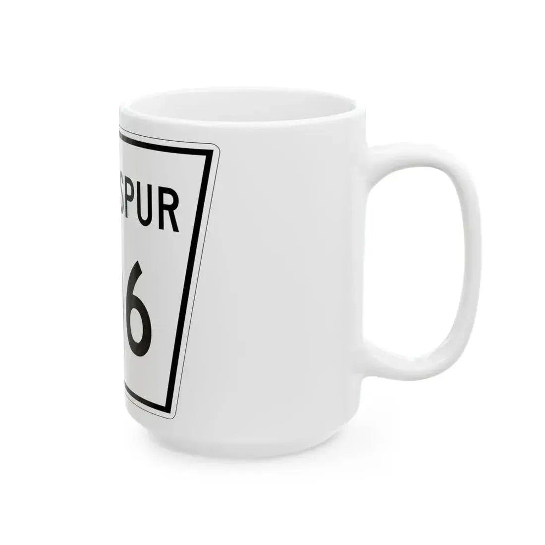 Nebraska State Spur 706 (Nebraska) (Road Sign) White Coffee Mug - Go Mug Yourself