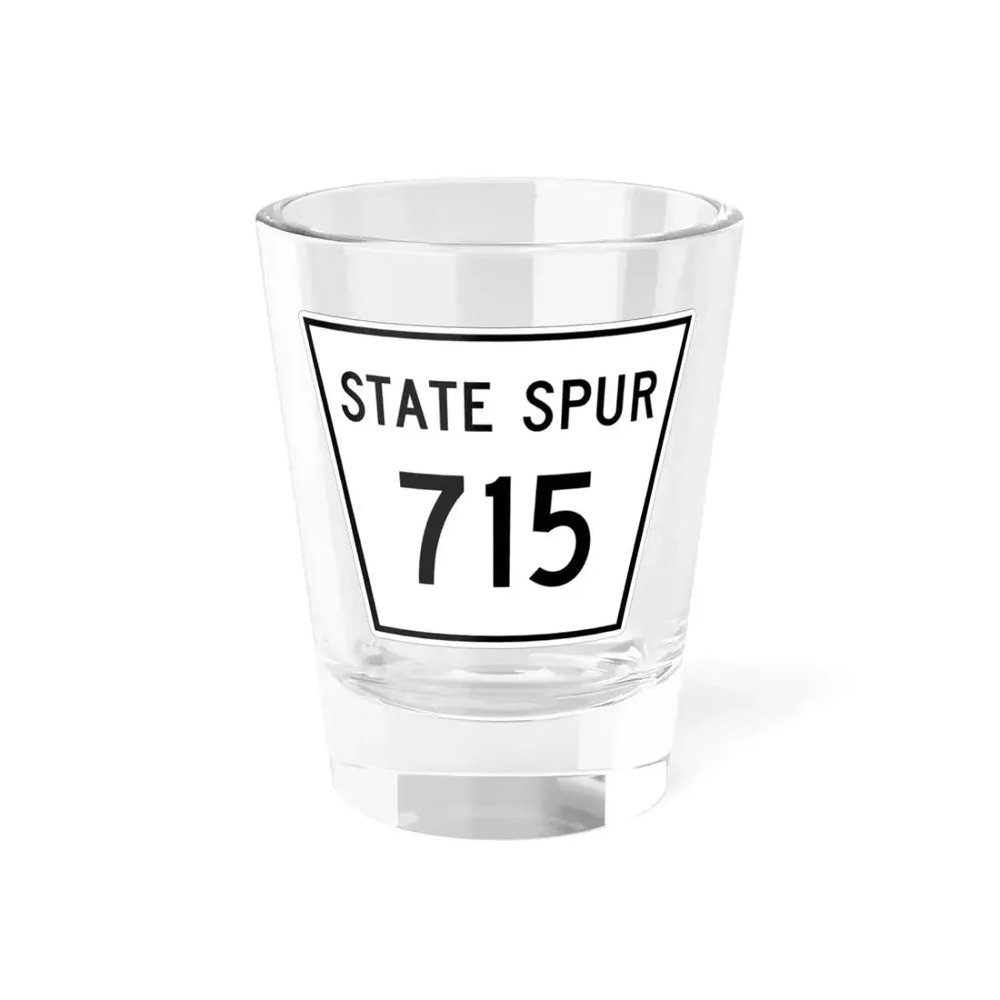 Nebraska State Spur 715 (Nebraska) (Road Sign) Shot Glass 1.5oz 1.5oz - Go Mug Yourself