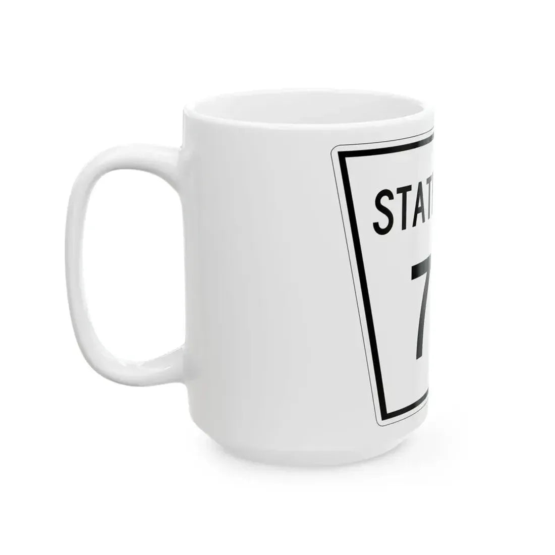 Nebraska State Spur 715 (Nebraska) (Road Sign) White Coffee Mug - Go Mug Yourself