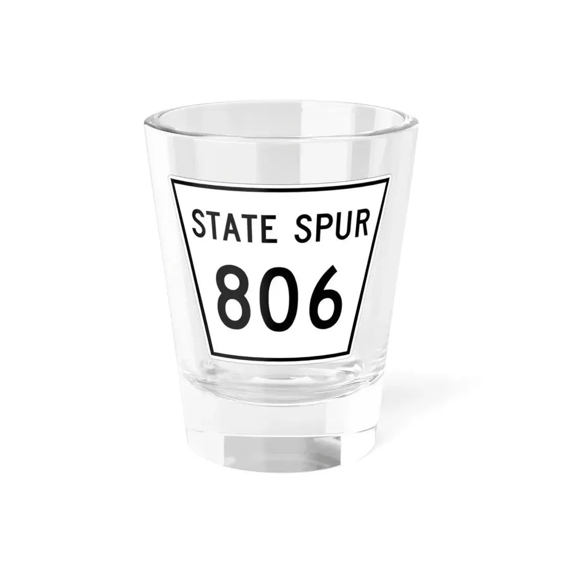 Nebraska State Spur 806 (Nebraska) (Road Sign) Shot Glass 1.5oz 1.5oz - Go Mug Yourself