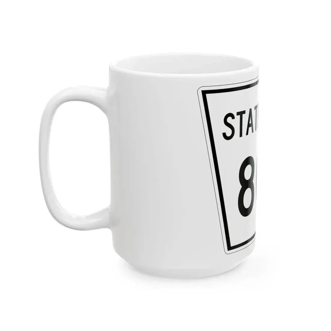 Nebraska State Spur 806 (Nebraska) (Road Sign) White Coffee Mug - Go Mug Yourself