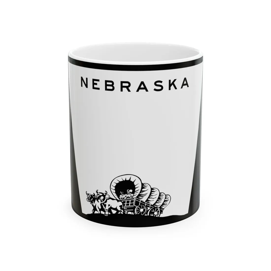 Nebraska wide state highway marker (Nebraska) (Road Sign) White Coffee Mug 11oz - Go Mug Yourself