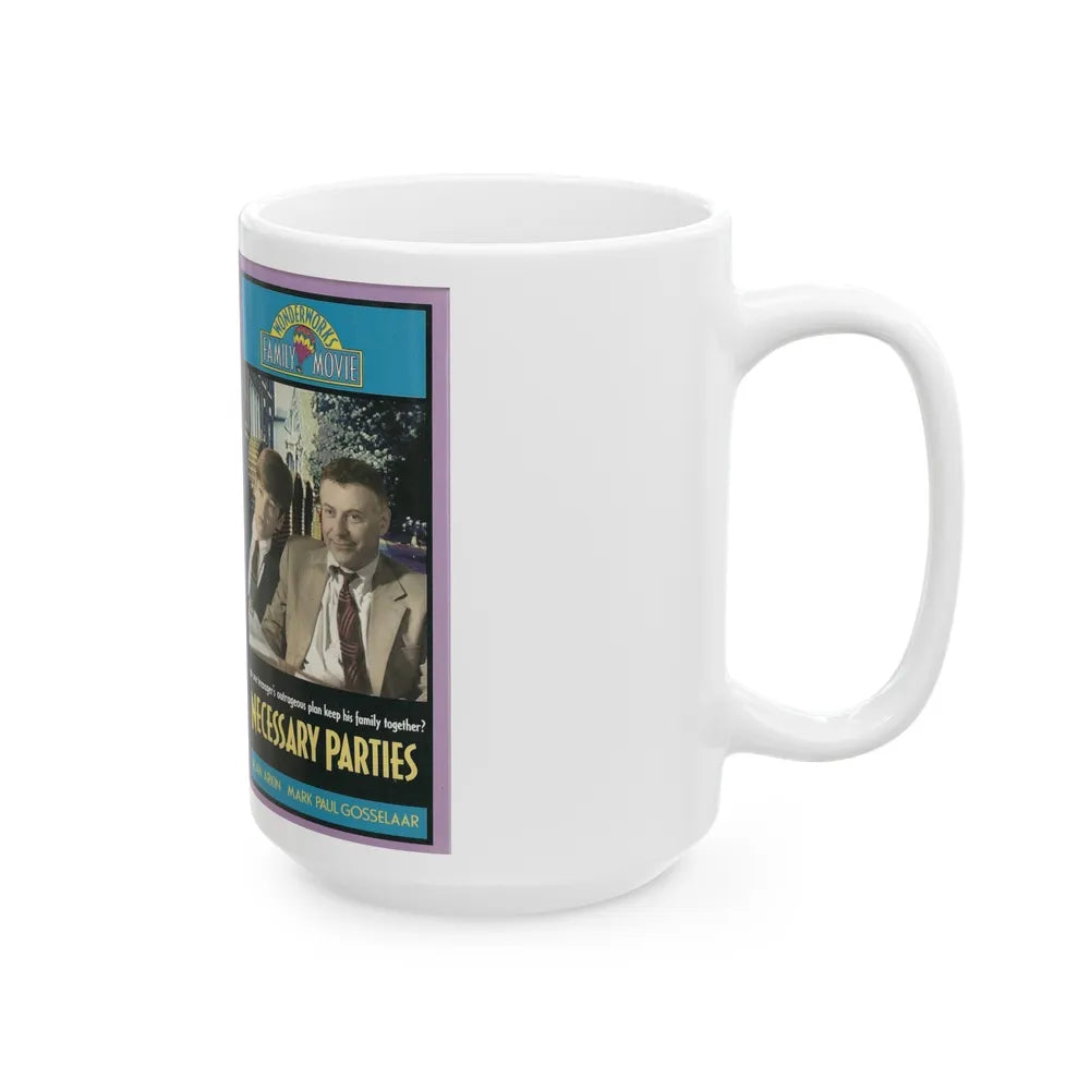 NECESSARY PARTIES (VHS COVER) - White Coffee Mug-Go Mug Yourself