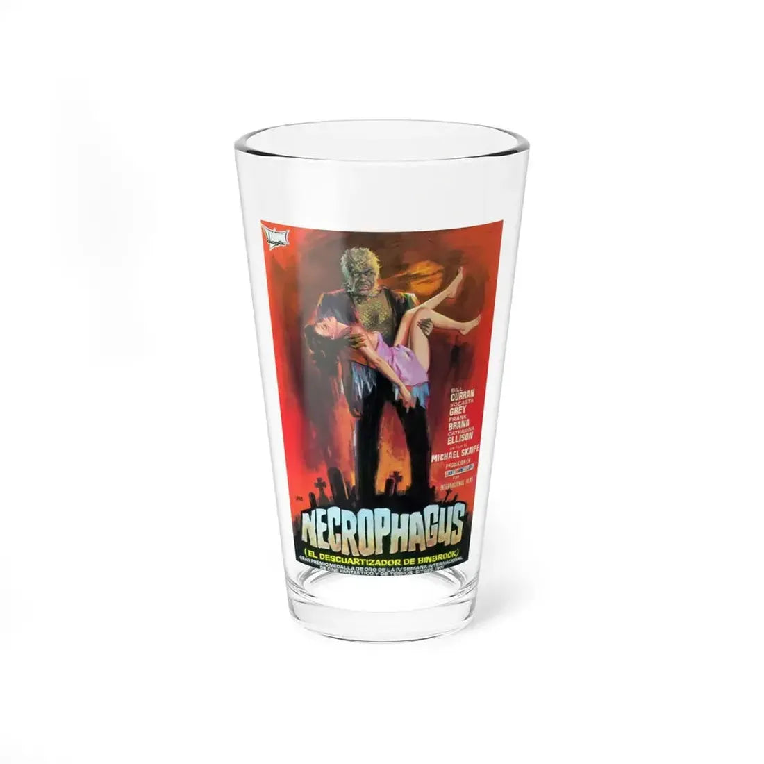 NECROPHAGUS (GRAVEYARD OF HORROR) 1971 Movie Poster - Pint Glass 16oz 16oz - Go Mug Yourself
