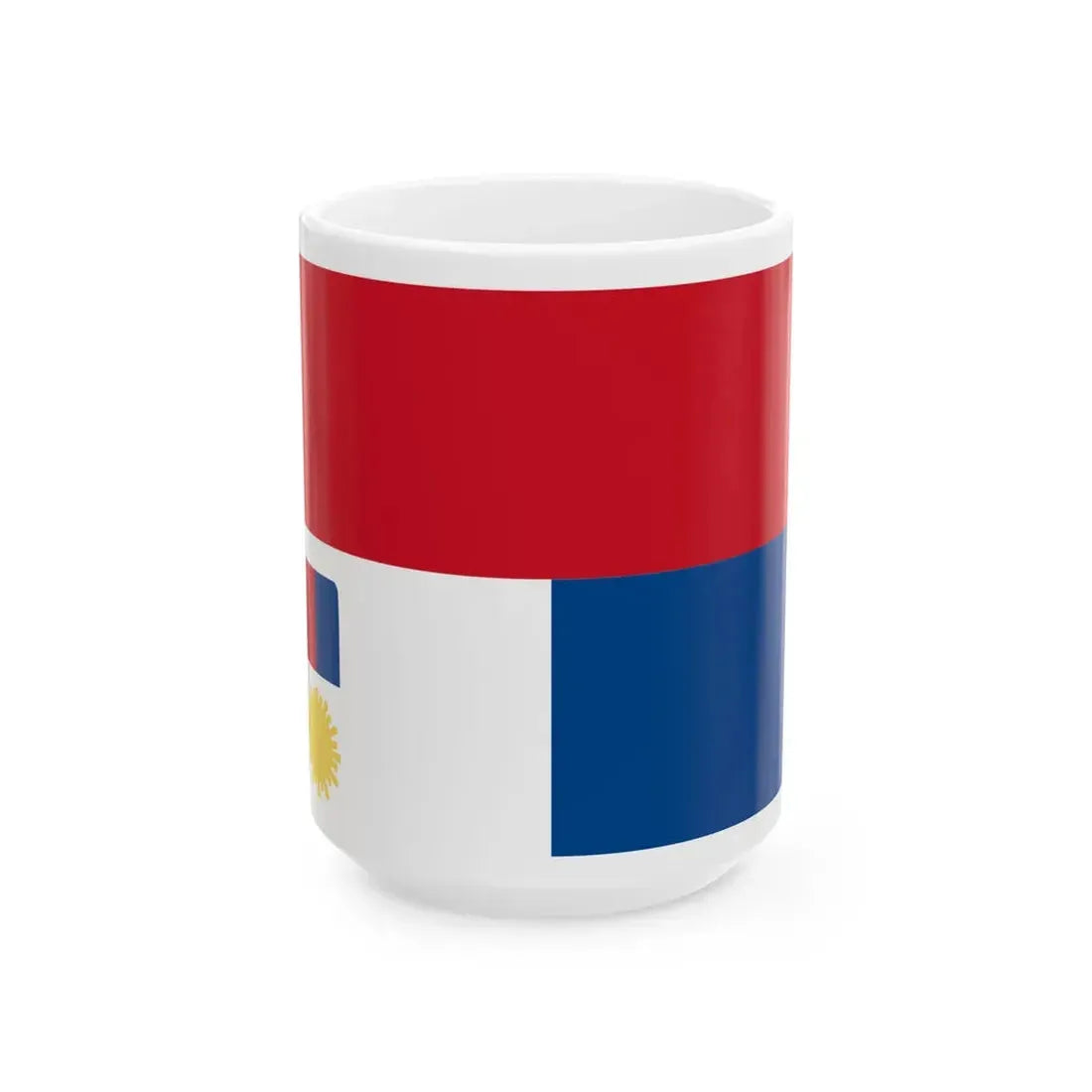 Negrense revolution banner (Philippines) White Coffee Mug 15oz - Go Mug Yourself