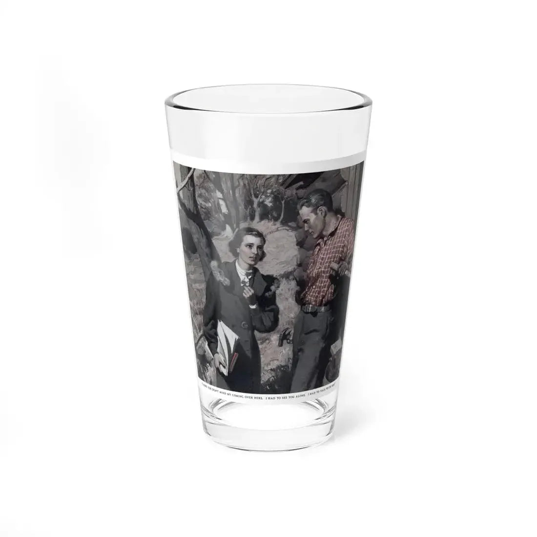 Neighbor to the Sky (1), Redbook, December 1936 (Magazine Illustration) Pint Glass 16oz 16oz - Go Mug Yourself