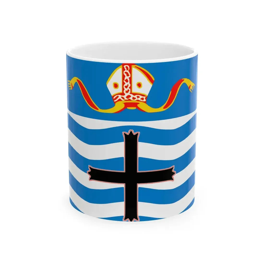 Nelson flag (New Zealand) White Coffee Mug 11oz - Go Mug Yourself