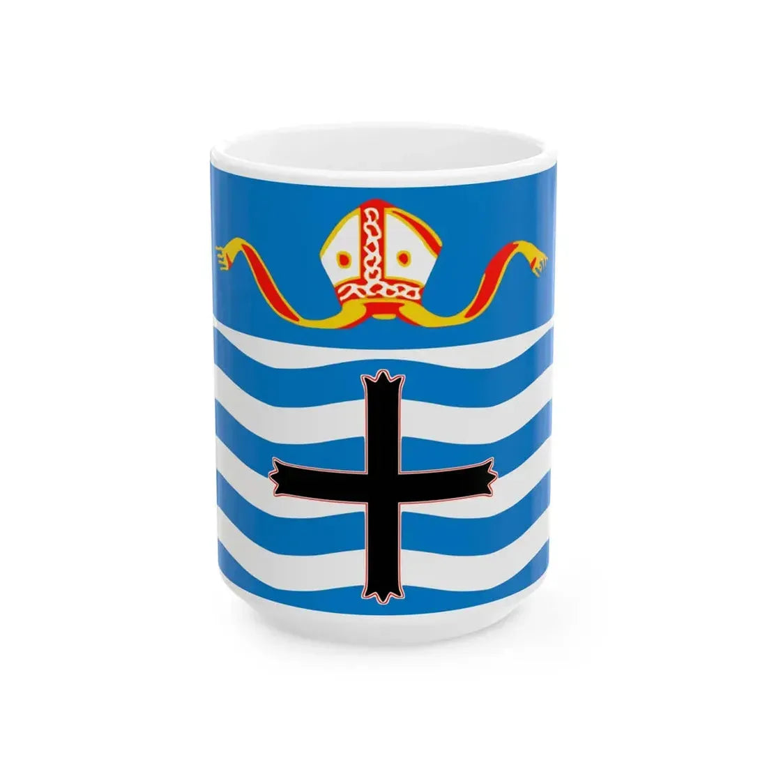 Nelson flag (New Zealand) White Coffee Mug 15oz - Go Mug Yourself