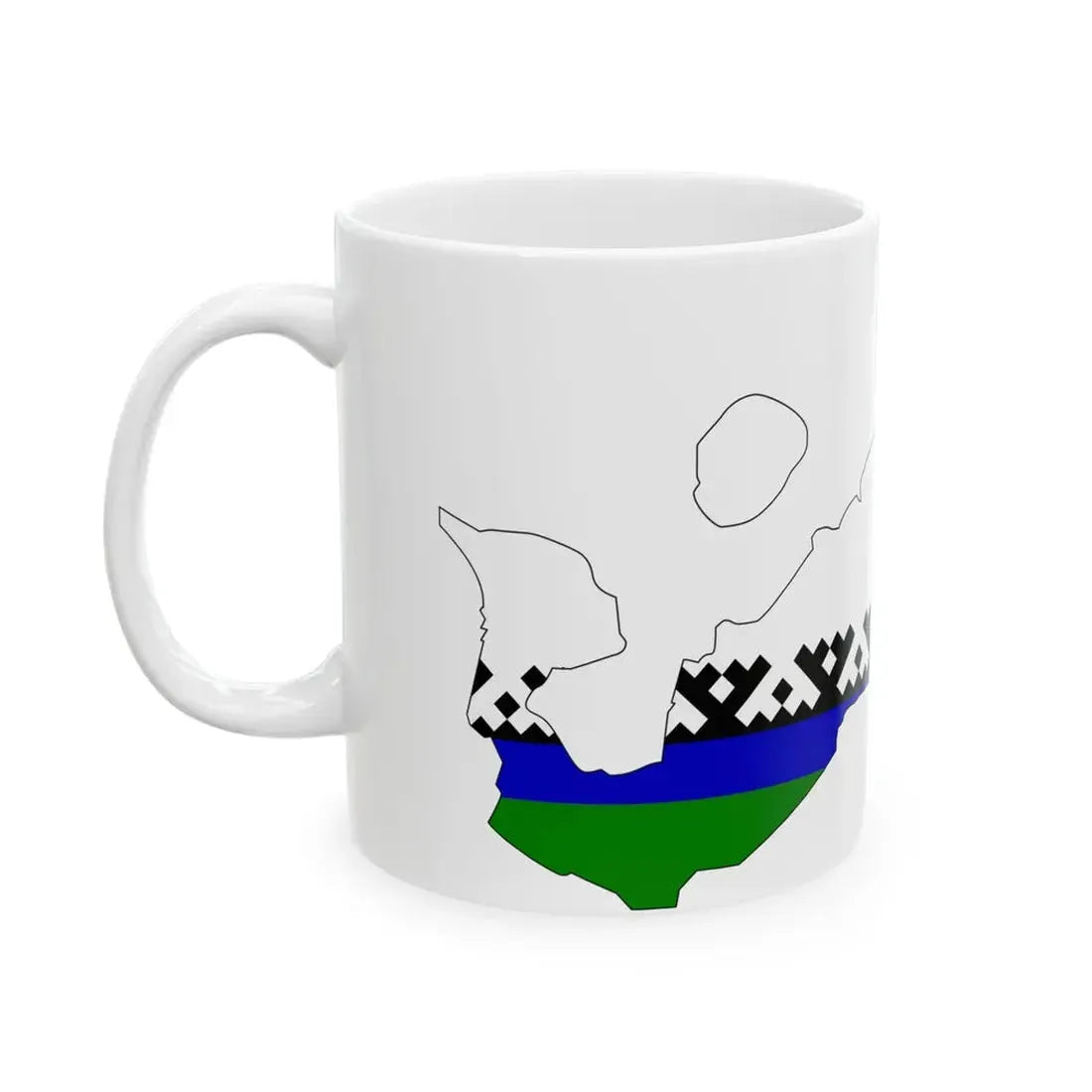 Nenets-geo-stub (Russia) White Coffee Mug - Go Mug Yourself