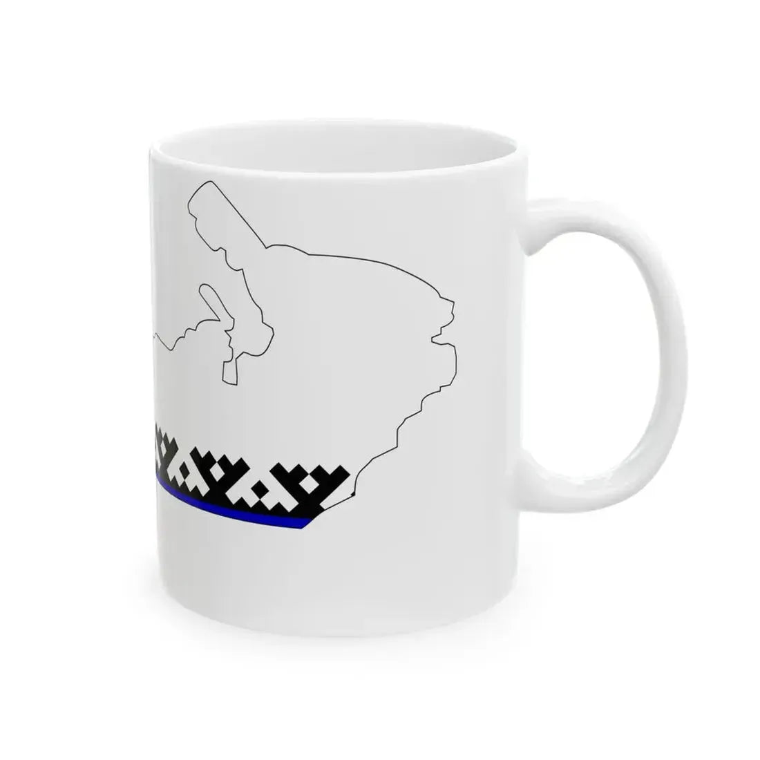 Nenets-geo-stub (Russia) White Coffee Mug - Go Mug Yourself