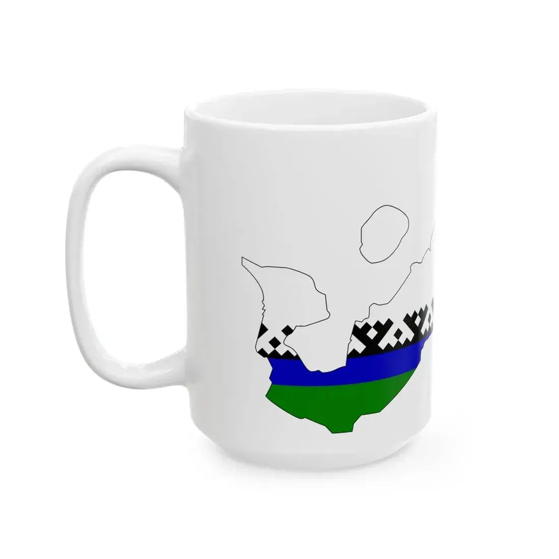 Nenets-geo-stub (Russia) White Coffee Mug - Go Mug Yourself