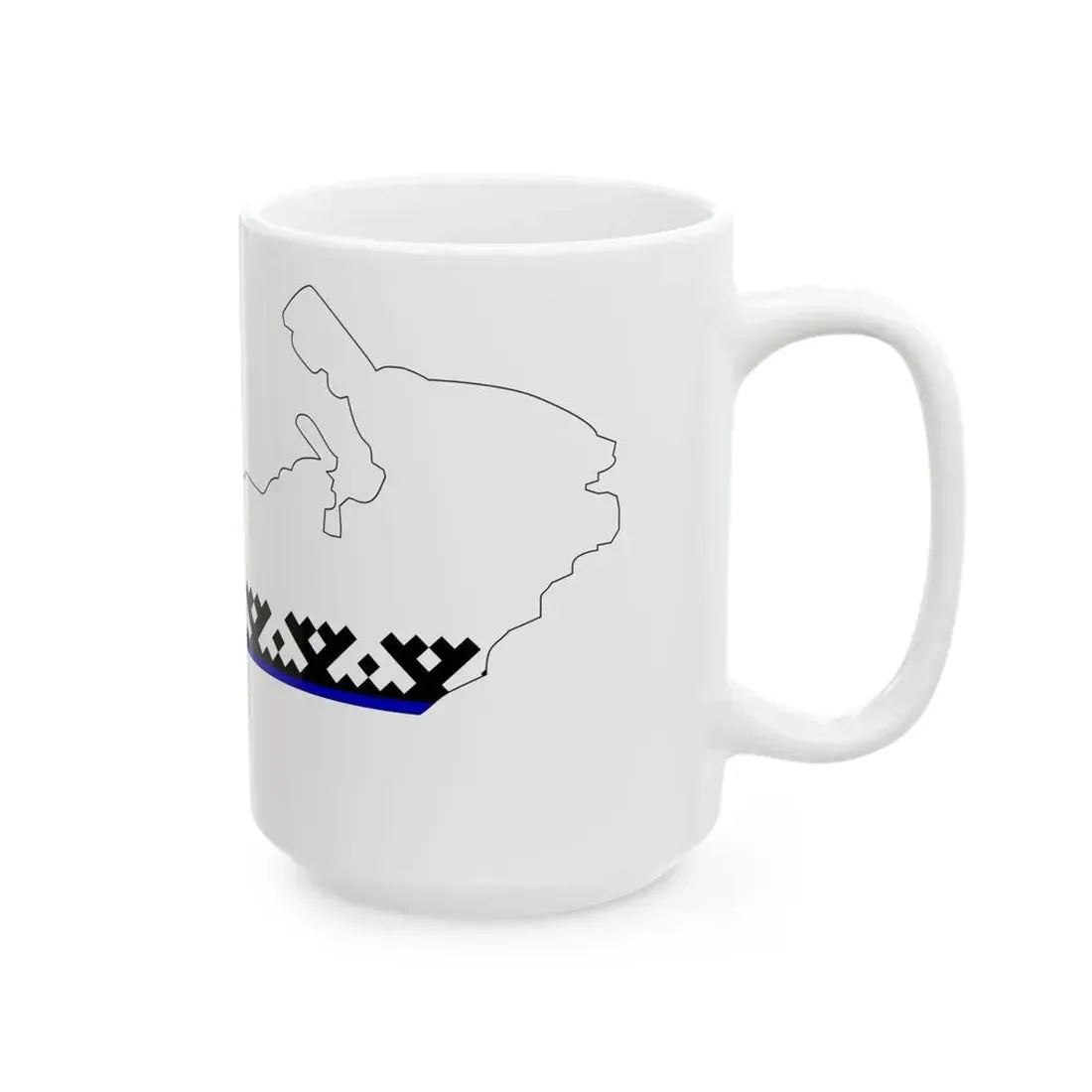 Nenets-geo-stub (Russia) White Coffee Mug - Go Mug Yourself