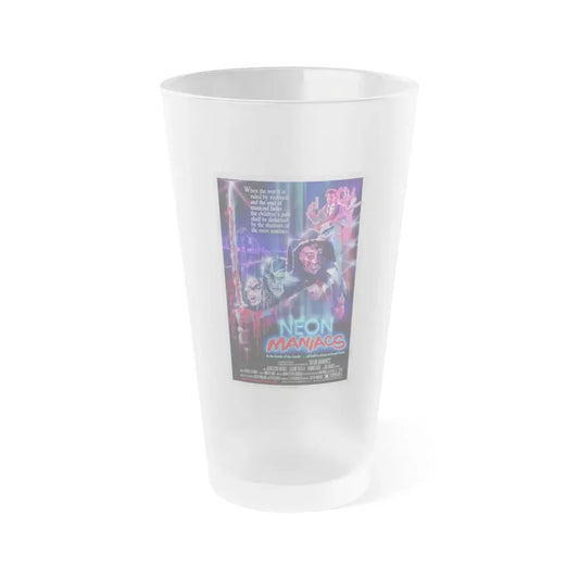 NEON MANIACS (3) 1986 Movie Poster - Frosted Pint Glass 16oz 16oz Frosted - Go Mug Yourself