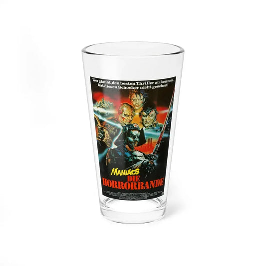 NEON MANIACS (GERMAN) 1986 Movie Poster - Pint Glass 16oz 16oz - Go Mug Yourself