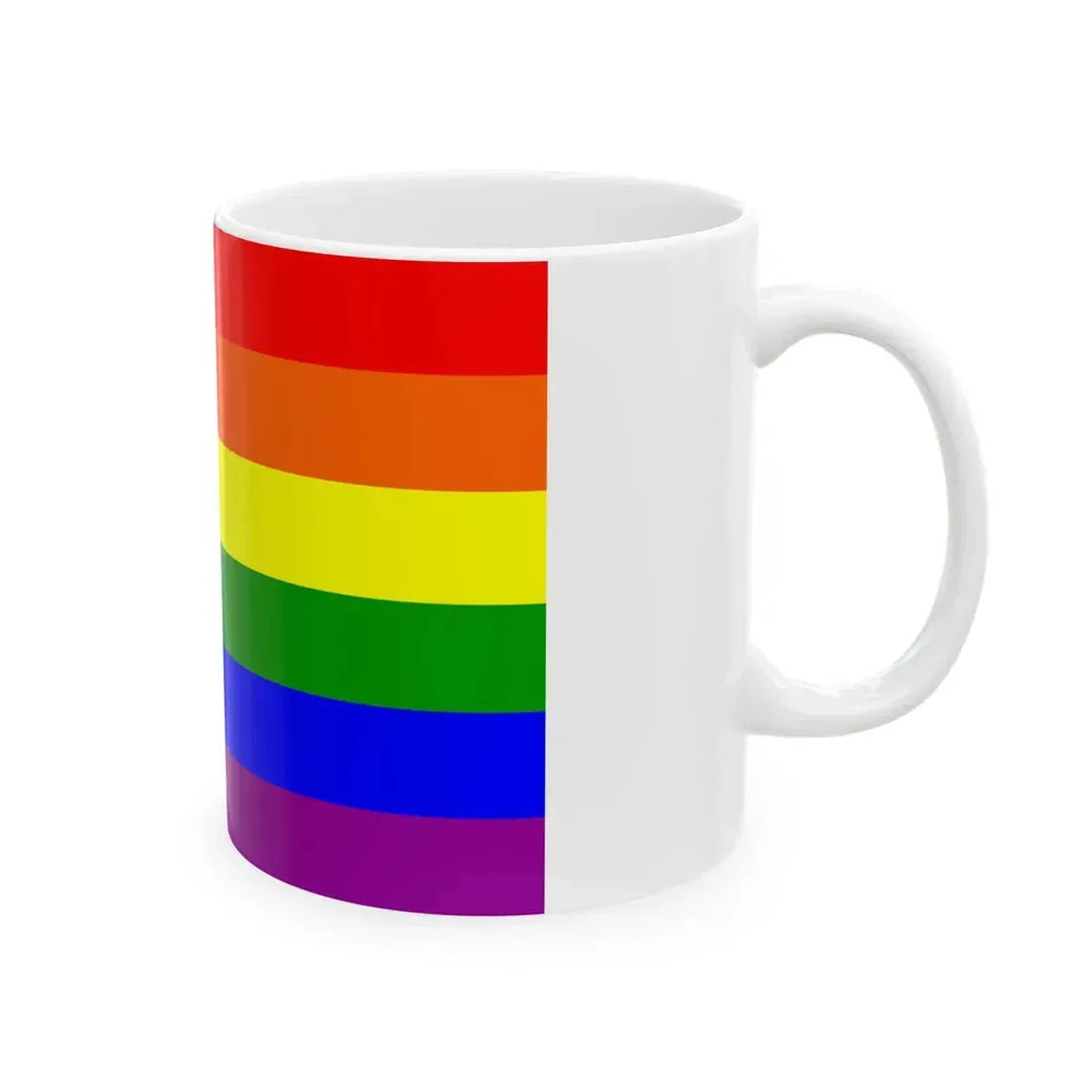Nepal Bisexual Rainbow Flag (Nepal) White Coffee Mug - Go Mug Yourself